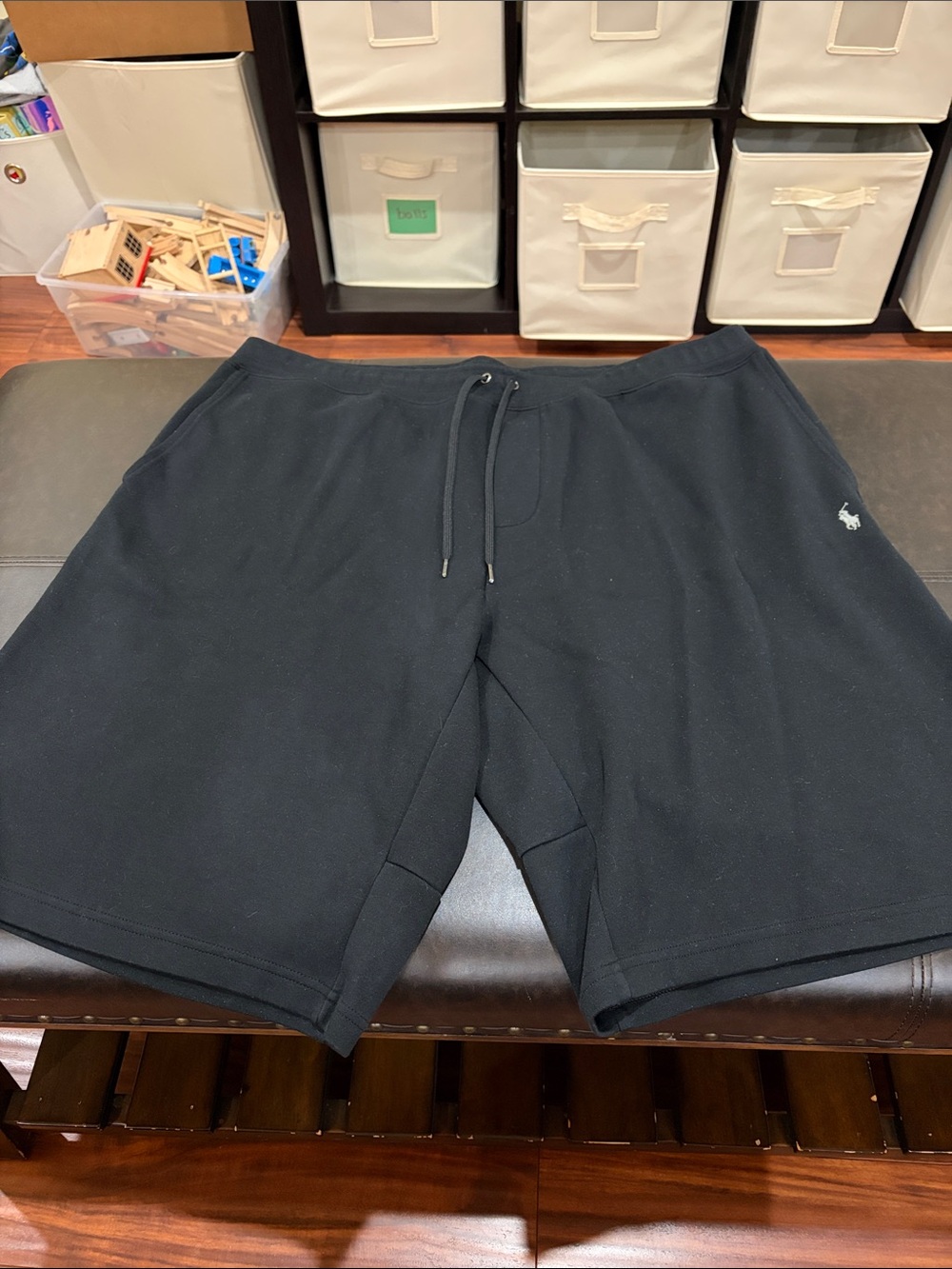 Polo by Ralph Lauren Black Athletic Drawstring Shorts